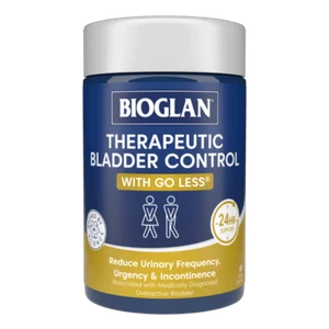 Bioglan Therapeutic Bladder Control 60 Capsules With Go Less 24 Hour Support - Picture 1 of 3