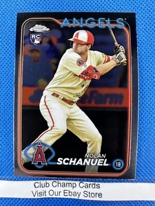 Tarjeta base de béisbol cromada Nolan Schanuel Topps 2024 #274 RC Angels - Imagen 1 de 2
