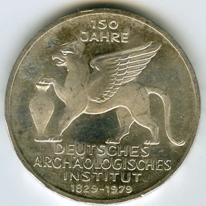 ☆ DEUTSCHLAND • 1979-D ☆ SILBER 5 MARK • 150. ARCHÄOLOGISCHES INST. • KM# 150 ☆D0751 - Bild 1 von 2
