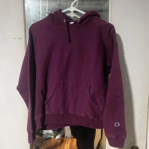Sudadera con capucha tejido inverso Burgundy Champion - Imagen 1 de 2