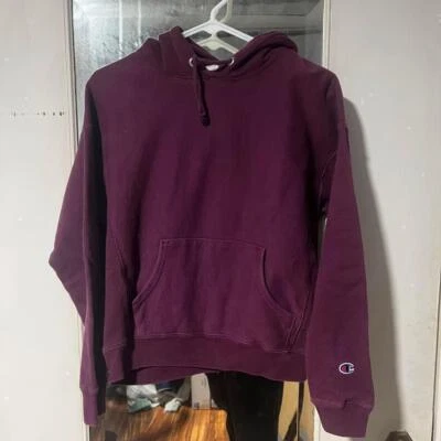 Burgundy Champion Reverse Weave hoodie - Image 1 of 2