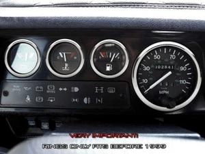 For Land Rover Defender pre 99 Polished Aluminium Trim Rings Instrument Cluster - Imagen 1 de 15