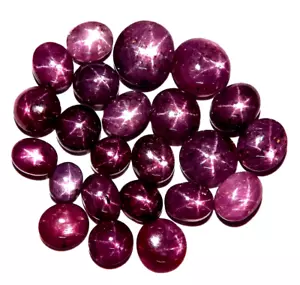 94.05 cts Natural Star Ruby Cabochon Gemstone Wholesale Cost Lot 23 Pcs *hrsr92 - Picture 1 of 6
