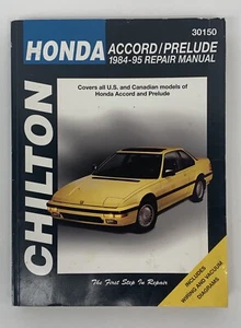 Honda Accord, Prelude Repair Manual (1984-1995) - Foto 1 di 3