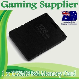 Sony PlayStation 2 PS2 128MB MEMORY CARD Data ADAPTER FOR PLAYSTATION 2 BLACK - Picture 1 of 3