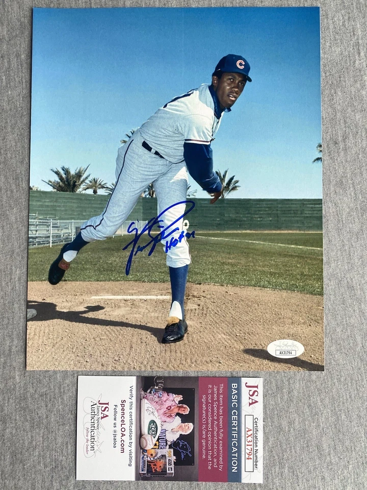 CHICAGO CUBS FERGIE JENKINS AUTOGRAPH 8x10 PORTRAIT PHOTO- JSA AX31794 - Image 1 of 1
