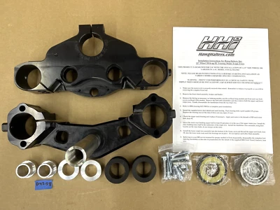 Hawg Halters 49FLAX23 Bolt On Triple Tree 6 Degree 23" Wheel Harley FL 14-23 - Image 1 of 4