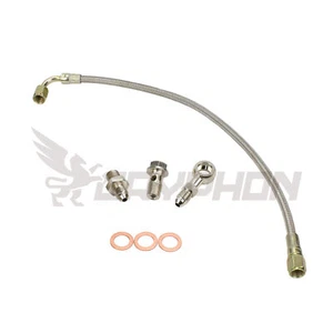 Kit de línea de alimentación de aceite turbo para Nissan 180SX S13 CA18DET montaje superior con orificio HX30 - Imagen 1 de 2