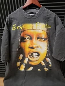 ERYKAH BADU ON A SHAKA SUPERMAX HEAVYWEIGHT VNTG GREY T SHIRT - Picture 1 of 8