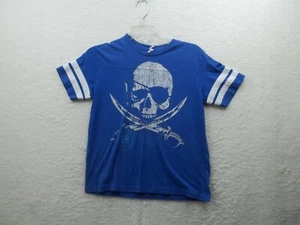 Live & Tell Blue Youth Pirate Skull Destin Gulf Shores Graphic T Shirt Size M - Picture 1 of 7
