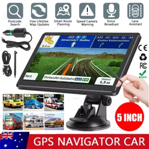 5" Truck GPS Navigator Car Auto LCD Navigation Sat Nav Lifetime Map Speedcam MP3 - Picture 1 of 12