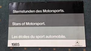 Mercedes Kalender • 1985 • Sternstunden des Motorsports • komplett • Rarität! - Bild 1 von 14