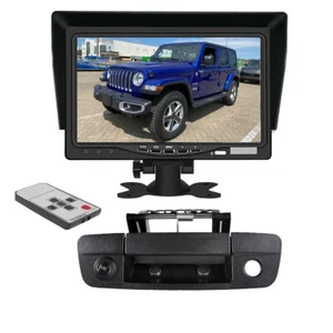 Tailgate Handle Mount Backup Rear View Camera 7"Monitor For Dodge Ram 1500 02-08 - Picture 1 of 24