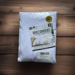 White King Duvet Cover Set - Soft Duvet Cover King Size, 3 Pieces - Picture 1 of 4