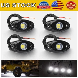 Waterproof White LED Rock Lights - Underbody Glow for Trail Rig, SUV & Truck - Picture 1 of 19