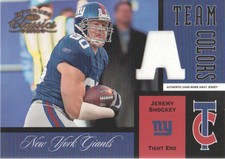 2004 Donruss Classics Team Colors Jerseys Away #TC10 Jeremy Shockey Jersey /150
