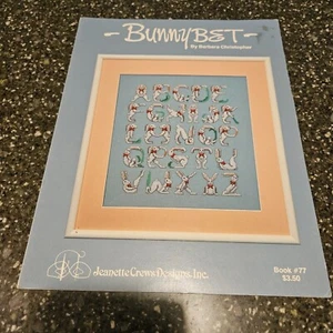 Bunny Bet Alphabet Cross Stitch Pattern Jeanette Crews Designs Book #77 - Picture 1 of 1