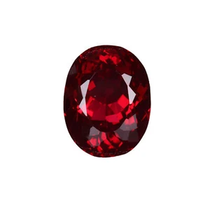 Sri Lanka Red Color Ruby Oval Shape 41 Carat Imitation Created Gemstone - Picture 1 of 7