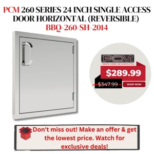 PCM 260 Series 24-inch Single Access Door Horizontal for Outdoor BBQ Kitchen - Picture 1 of 9
