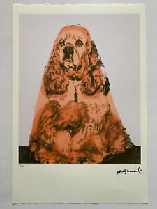 ANDY WARHOL Leo Castelli Lithograph Edition "Dog (Cocker Spaniel)" 14/100