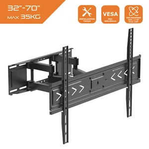 Staffa TV | Supporto con braccio mobile 26" 27" 28" 32" 43" 50" 55" (MAX 35KG) - Foto 1 di 5