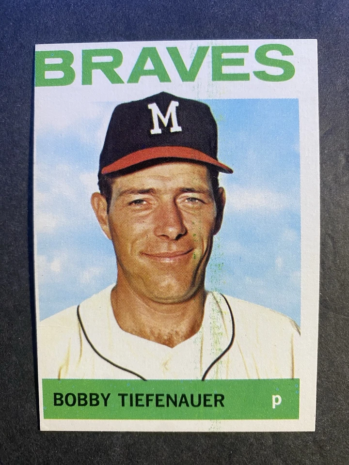 1964 Topps Baseball Bobby Tiefenauer Milwaukee Braves Card #522 - Image 1 of 2