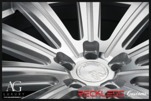 AVANT GARDE 24" VANGUARD SILVER CONCAVE WHEELS RIMS FITS JEEP GRAND CHEROKEE - Picture 1 of 8