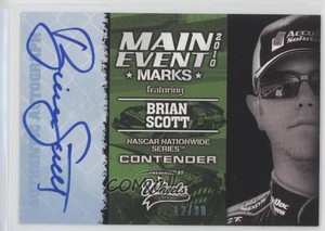 2010 Wheels Main Event Marks Blue /30 Brian Scott Rookie Auto RC