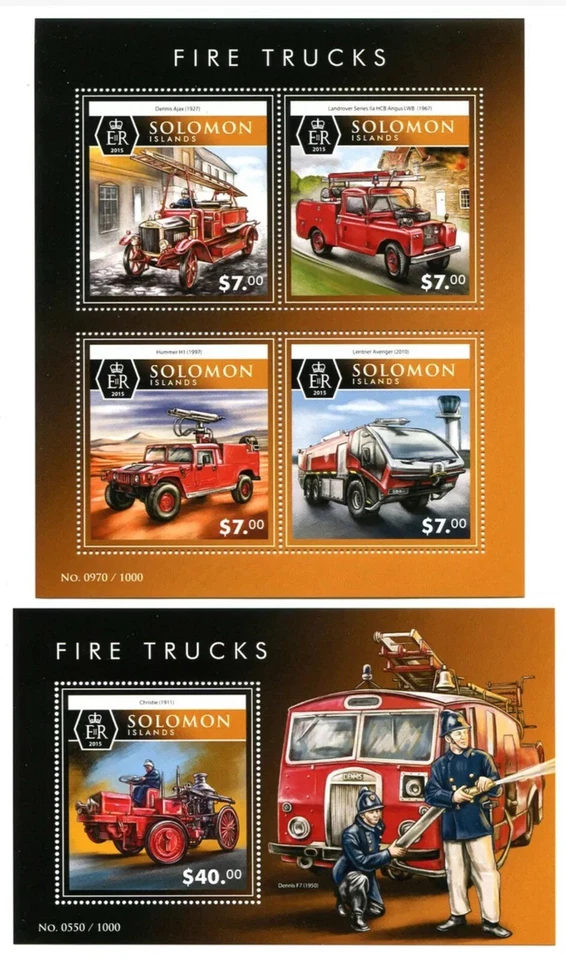 Fire Trucks / Firefighters - Timbres - stamps MNH** SN. - Image 1 of 1