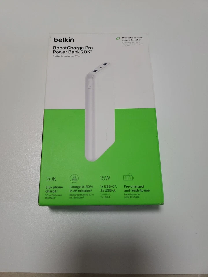 Belkin BPB012BTWH BoostCharge Power Bank 20K-White