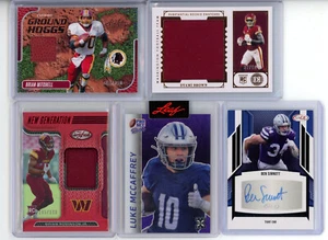 Washington Commanders 10 card lot 1/1 auto jersey RC serial Jayden Daniels Terry - Picture 1 of 4
