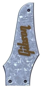 For Gibson Firebird Non-Reverse"Logo"Truss Rod Cover Pickguard 4 Ply White pearl - Picture 1 of 8