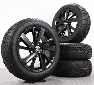 16Zoll Winterräder VW Jetta 16 16H Original Felgen schwarz Wintereifen 205/55R16 - Bild 1 von 8