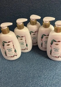 Lot Of 5 Dove Holiday Treats PEPPERMINT BARK Hand Wash Soap Limited Edition 12oz - Picture 1 of 5