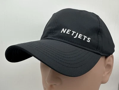 Netjets Ahead Dark Black Hat Adjustable Cap Ahead NEW - Image 1 of 4