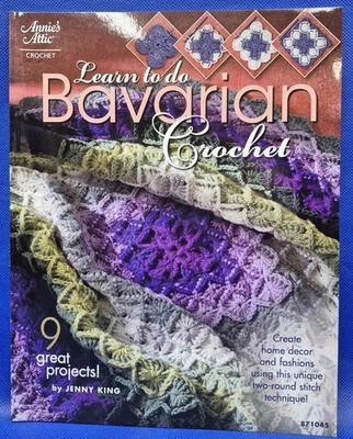 Annies Attic Learn To Do BAVARIAN Crochet 9 Great Projects - Image 1 of 4
