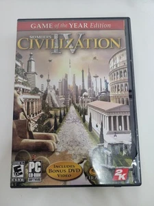 Sid Meier's Civilization IV PC Game Of The Year Edition Video Game PC CD-ROM - Picture 1 of 4
