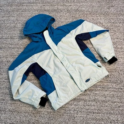 Jaqueta de esqui Oakley ROAD FUEL 3 colorblock azul perfeito azul-petróleo PEQUENA unissex - Imagem 1 de 4