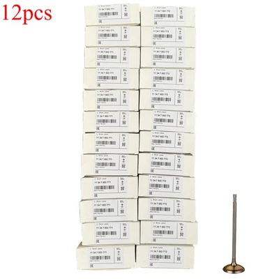 NEW 12x Intake & 12x Exhaust Valve Kit 11347553771 For BMW 125i 328i 528i X5 Z4 - Image 1 of 3