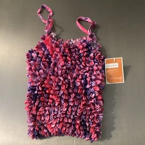 West Loop Tank Top Popcorn Shirt - ONE SIZE - LILA/PINK - Neu mit Etikett - Bild 1 von 3