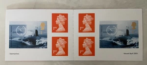 GB QEII 2001 Submarines self adhesive stamp booklet Perfect U/M c £95 - Picture 1 of 1