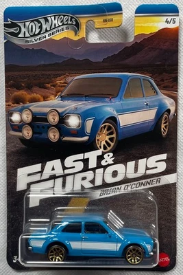 Hot Wheels Fast & Furious Silver Series Brian O'Conner 1970 Ford Escort RS1600 - Image 1 of 2