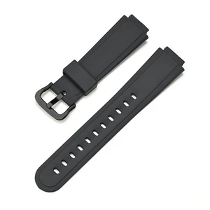 Correa de reloj TPU negra de repuesto para relojes Casio AW-90H-7B / AW-90H-2B - Imagen 1 de 11