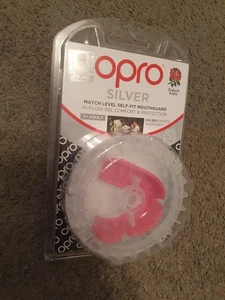 Brand New Sealed Opro Silver Mouth Guard Gum Shield Rugby MMA Boxing - Picture 1 of 7