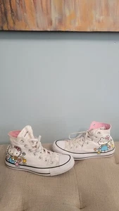 Converse Hello Kitty Chuck Taylor All Star High Top Shoes Women’s 7 Men’s 5 –... - Picture 1 of 7