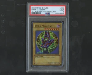 2002 Yu-Gi-Oh LOB 005 Dark Magician 1st Edition Asian English PSA 9 - Picture 1 of 2