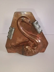 Large Copper Swan Chocolate Mould / Mold - Vintage Rare - Picture 1 of 6