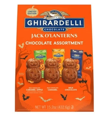 Ghirardelli Premium Jack-O-Lantern шоколад конфеты разнообразие упаковка, 15,2 унц - Изображение 1 из 4