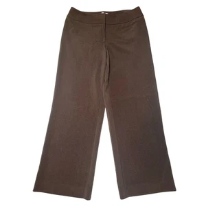 Pantaloni eleganti da donna Chicos taglia 1,5 corti US 10 marroni piatti davanti gamba larga - Foto 1 di 7