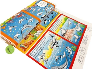 Sea Creature Book Panel Cotton Fabric Under The Sea DIY Quilt it yourself - Picture 1 of 4